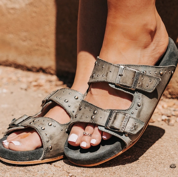 FreeBird Asher Blue Sandal / Birkenstock size 8 - Picture 2 of 12